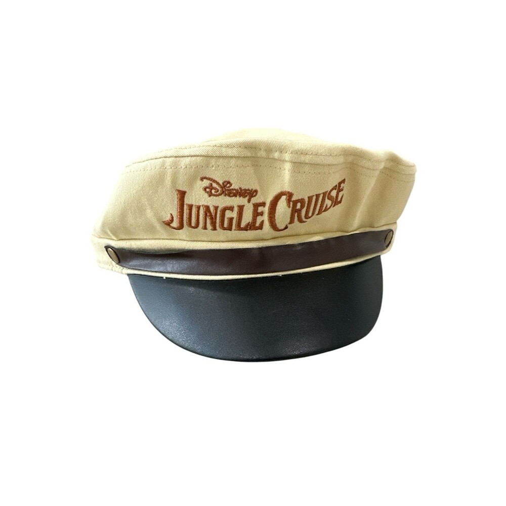 Disney Jungle Cruise Cream Captain Hat with Black Visor